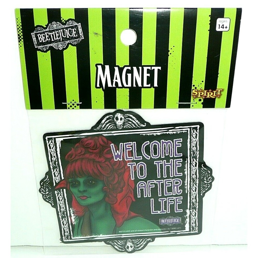 Beetlejuice Magnet Afterlife Receptionist Deceased Fridge Car Movie Halloween